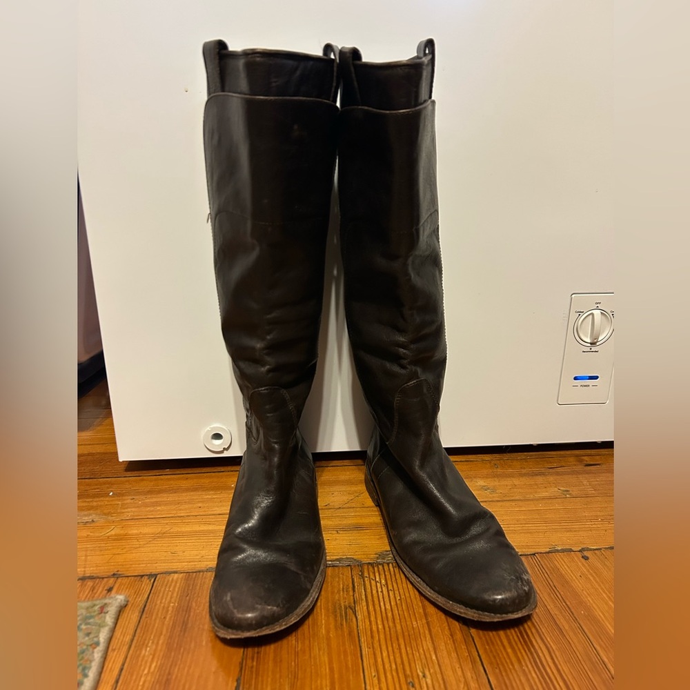 Frye Dark Brown Leather Boots